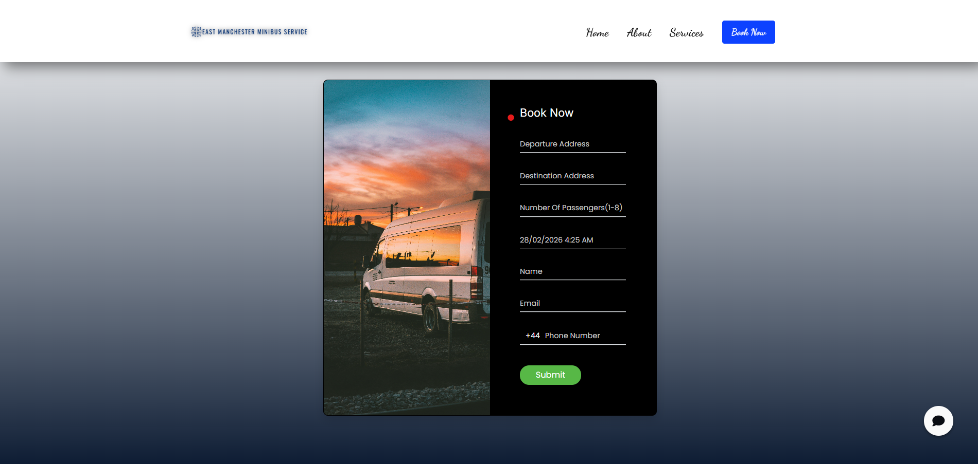 An image of the East Manchester Minibus Service project.